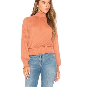 Free People Rust Blouse